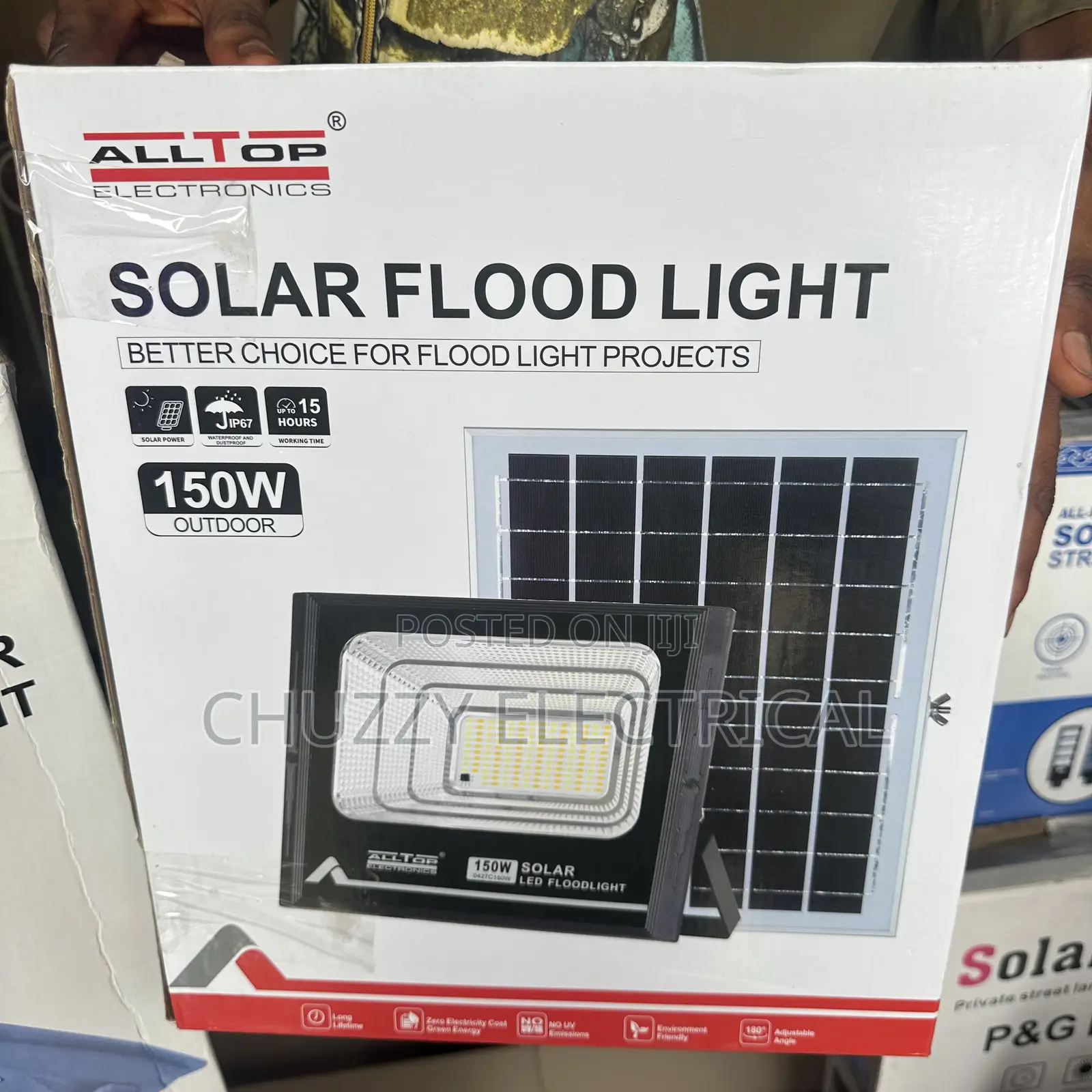 150w Solar Flood Light