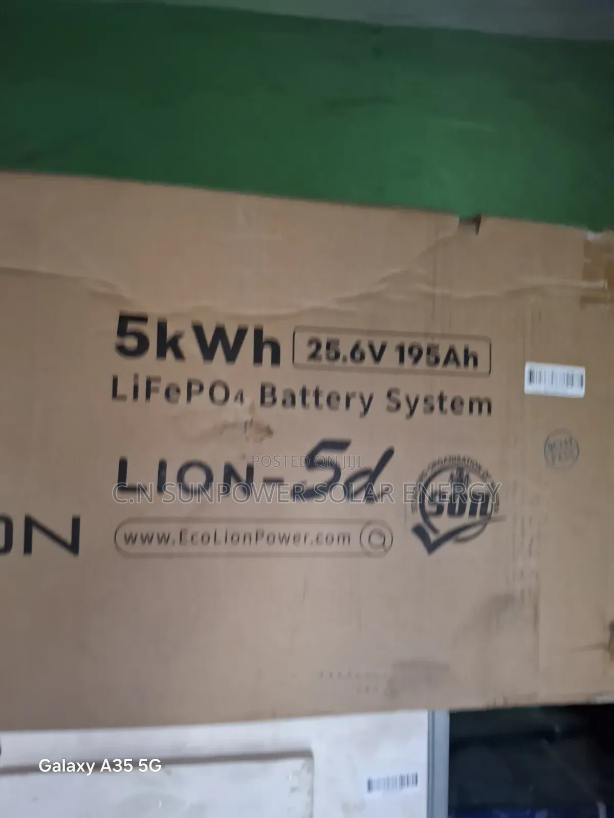 5kwh/24v Ecolion Lithium-Iron Phosphate Energy Storage Battery System