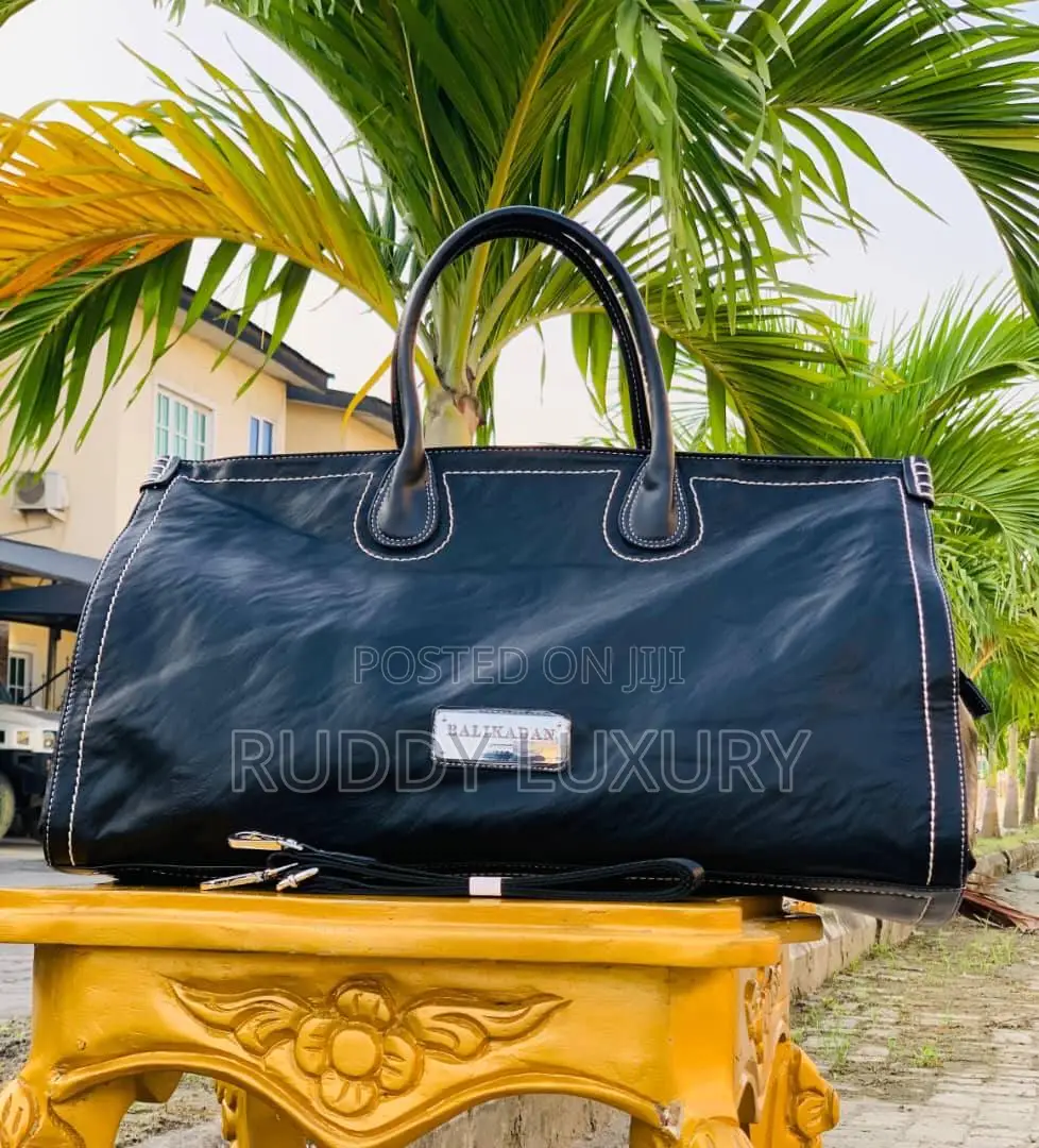 Leather Duffle Travel Bag
