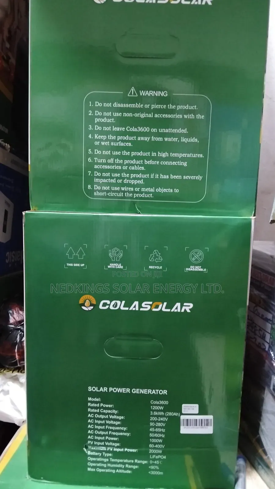 3.6kwh COLASOLAR Solar Generator