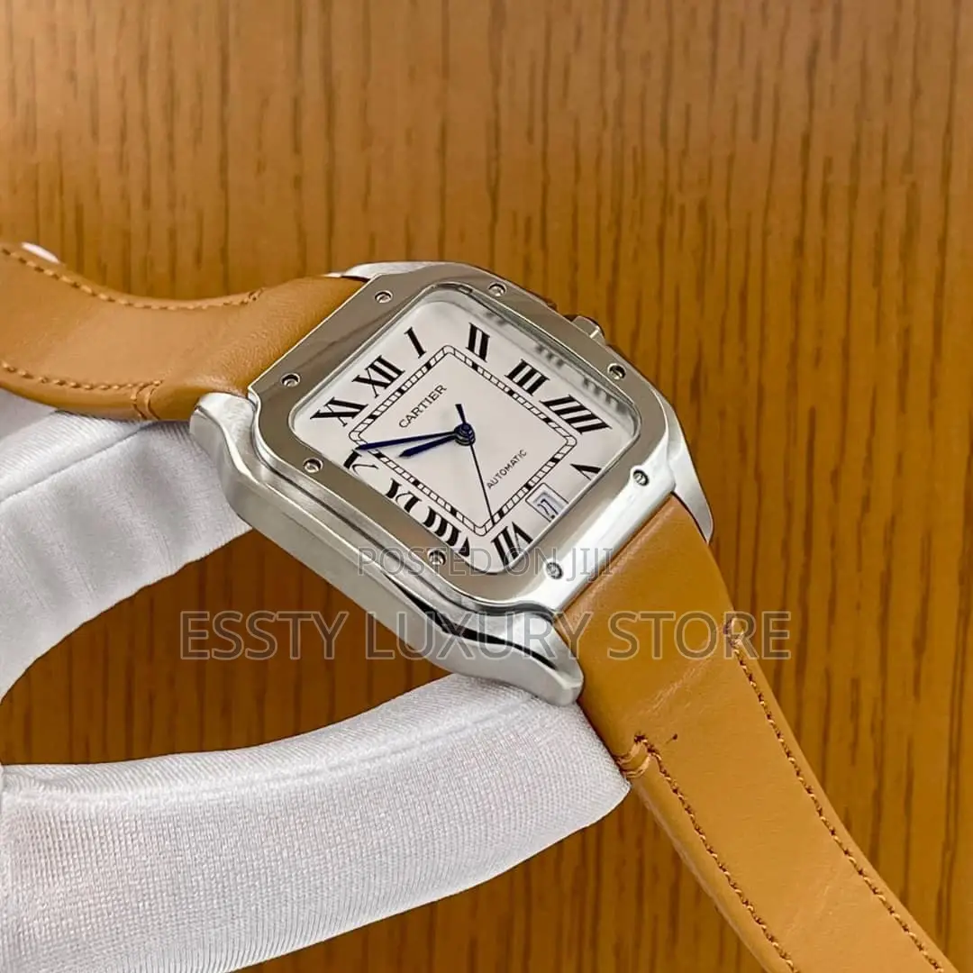 High Quality Luxury Cartier Leather Wristwatch