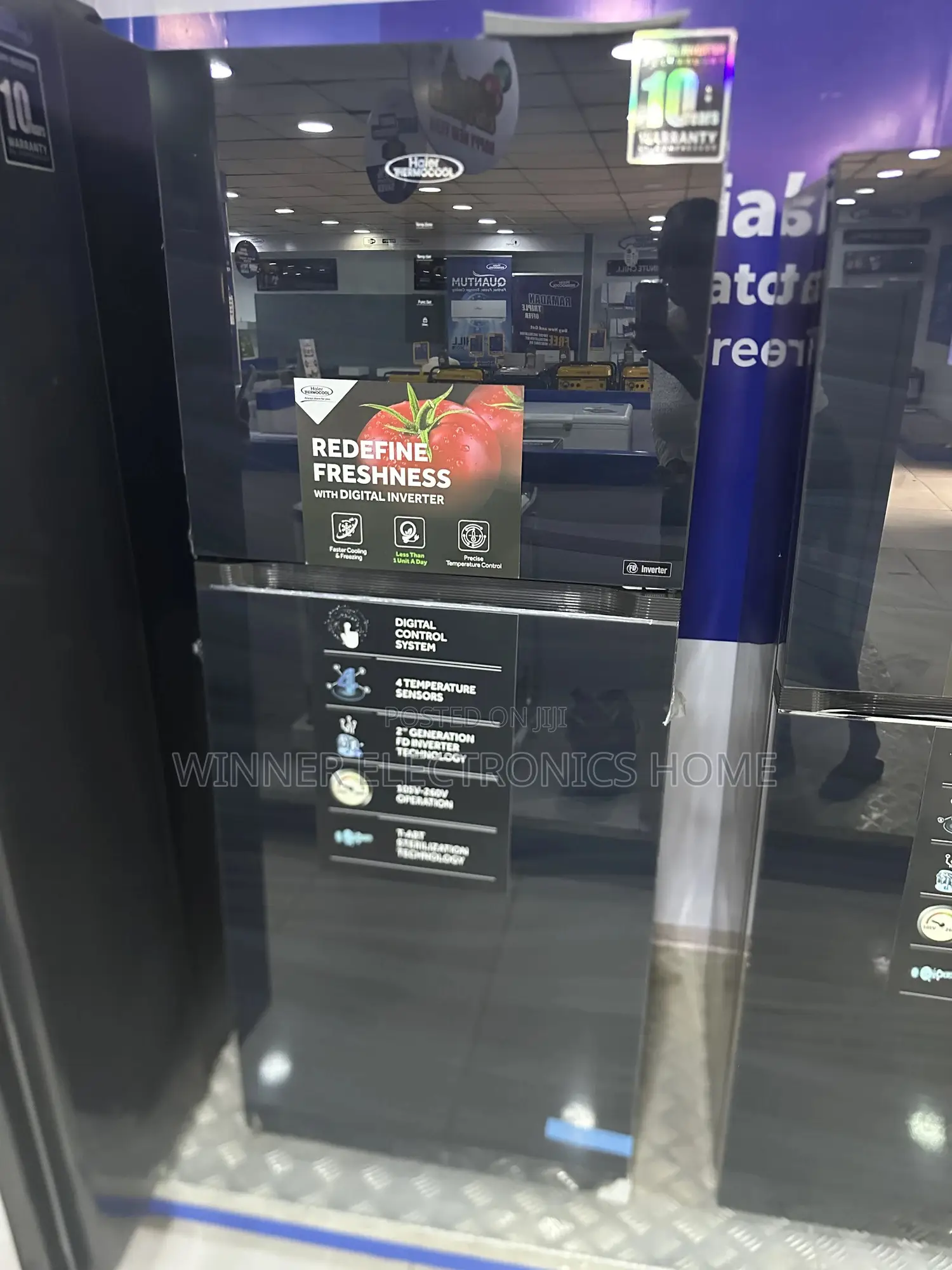 Haier Thermocool Double Door Inverter Fridge 385 Liters