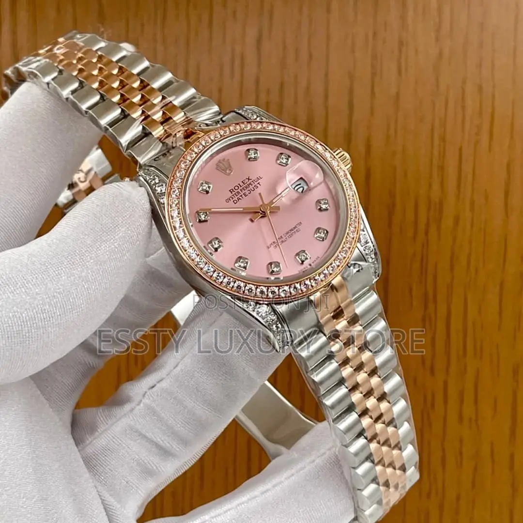 Original Quality Luxury Rolex Land Dweller Rose Gold Chain Watch
