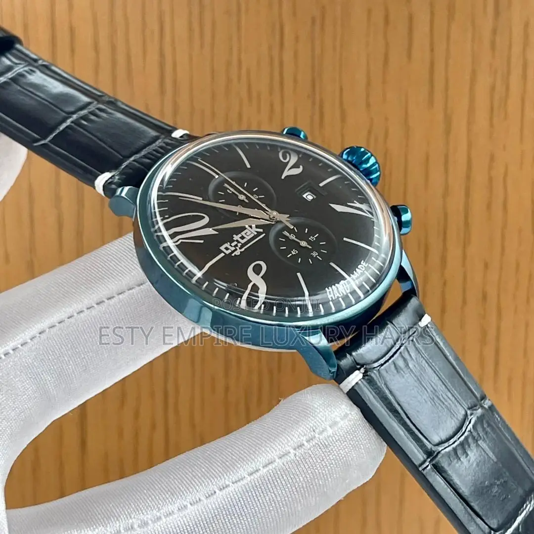 High Quality Luxury Q Teck Leather Wristwatch