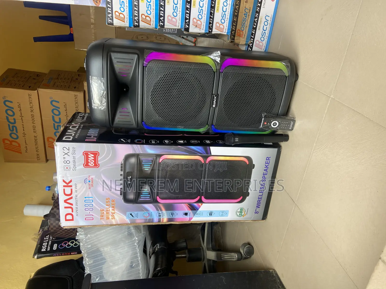 Djack Dj-8801 True Wireless Bluetooth Speaker (8" X 2)