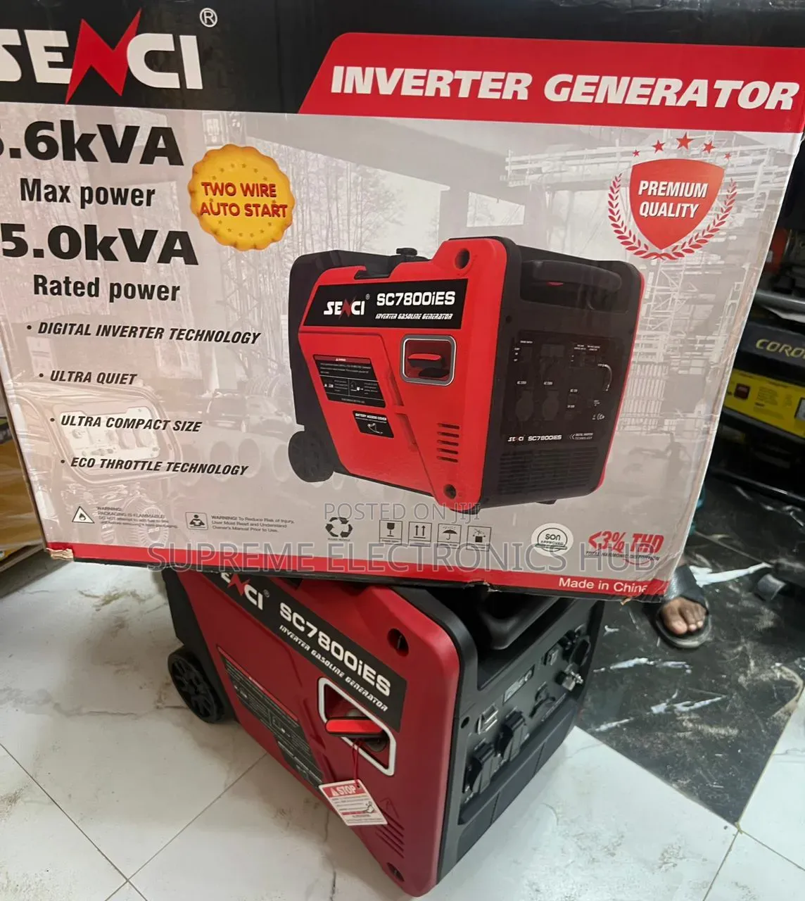 Senci Inverter Generator Model Sc7800ies Complete 5.6kva [Best of All]