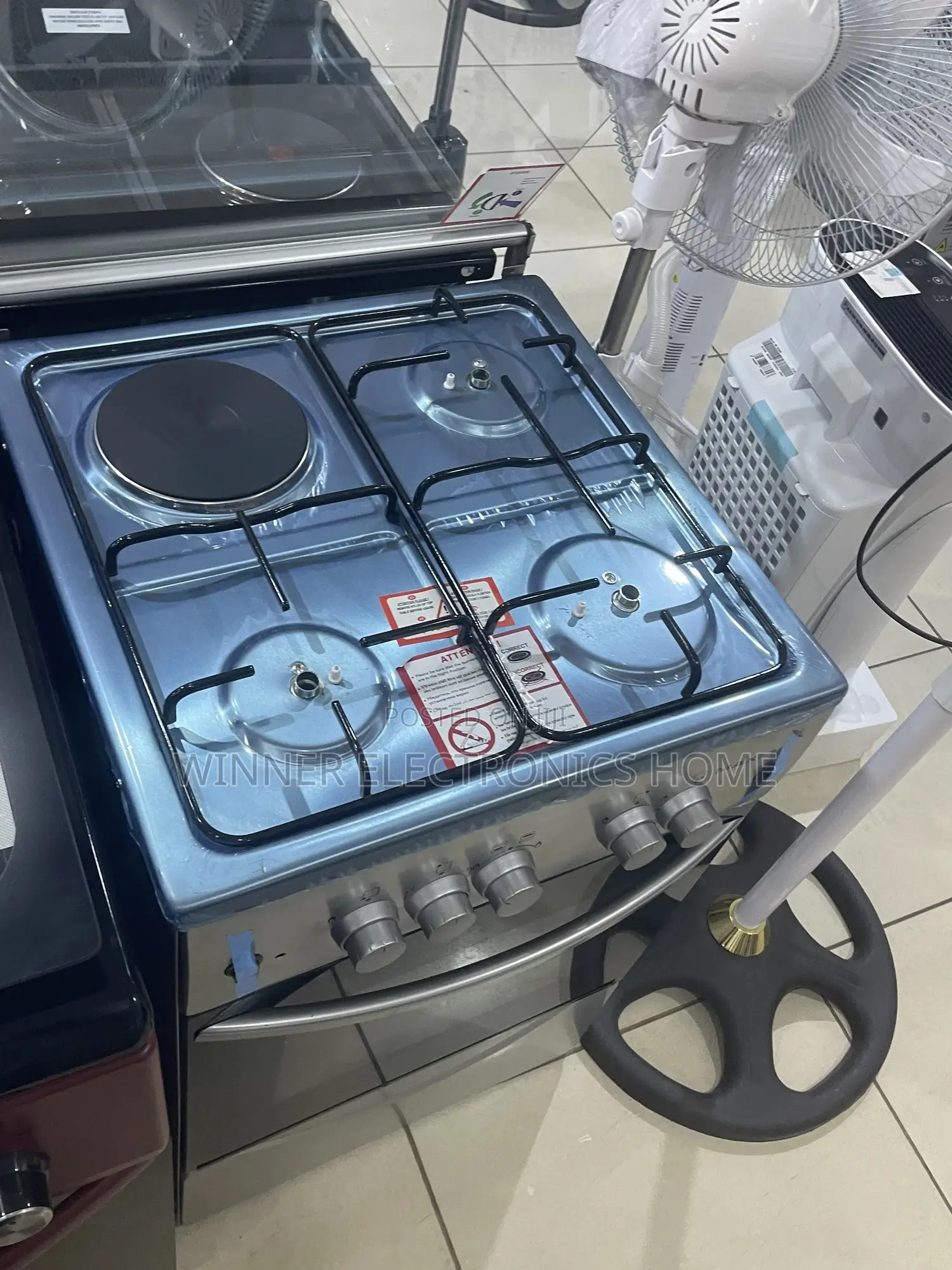 Maxi 50 by 50 Gas Cooker 3 Gas and 1 Electric 4burner