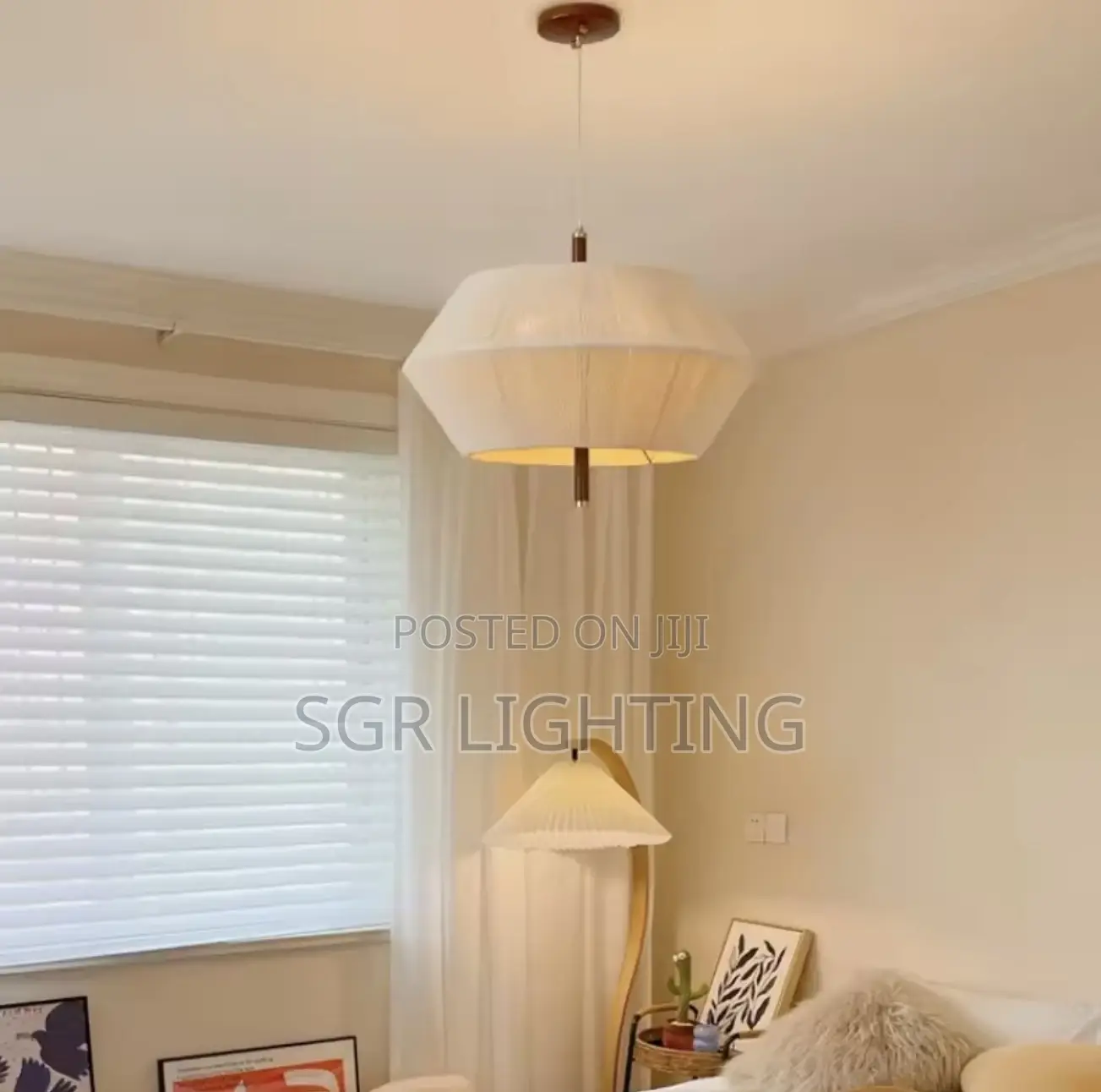 Wabi Sabi Hemp Rope Rattan Led Pendant Light for Living Room