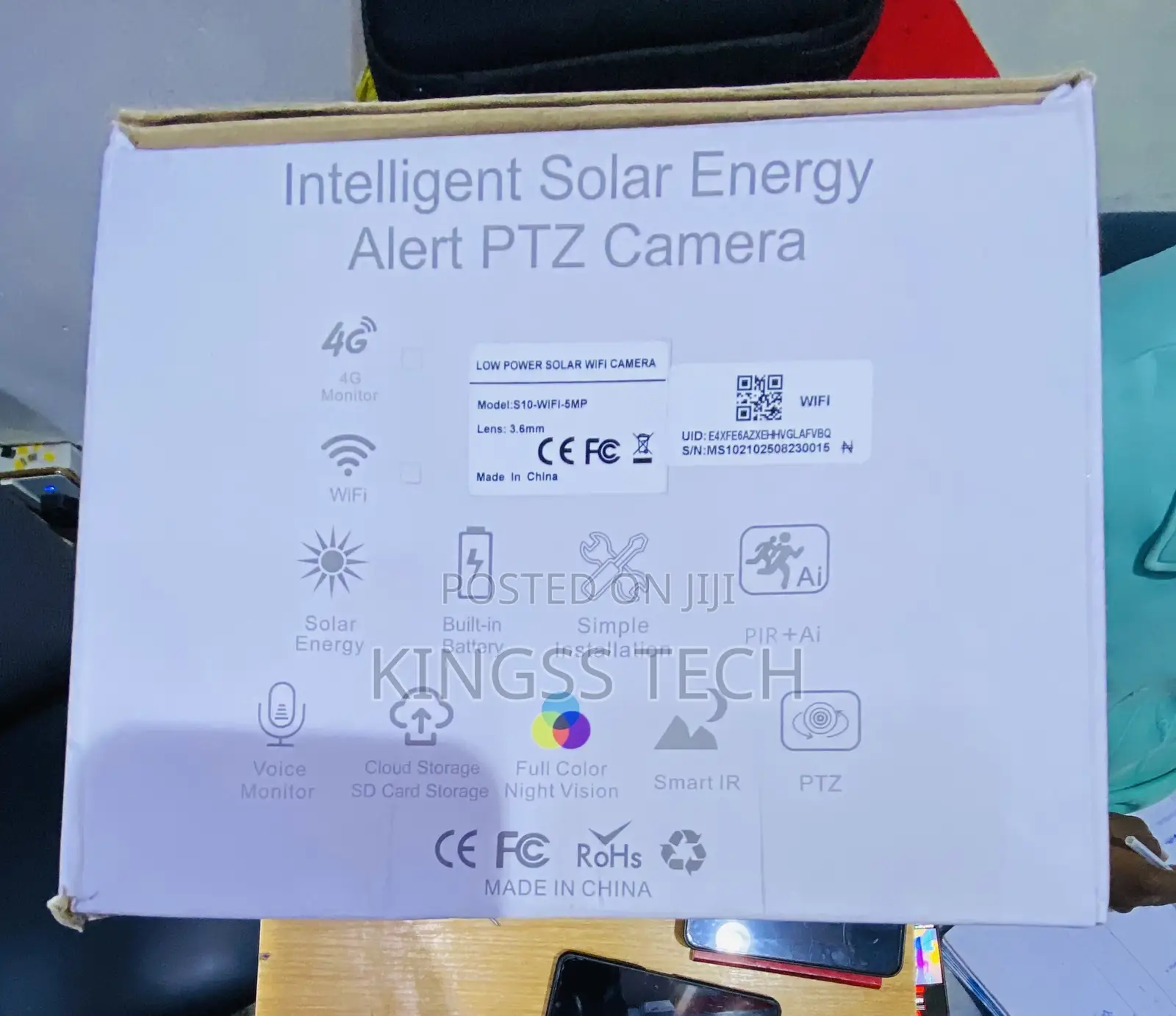 Hd Intelligent Solar Energy Alert PTZ Wi-Fi Camera