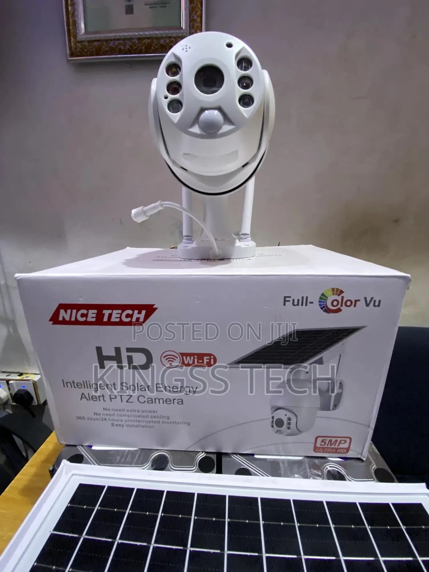 Hd Intelligent Solar Energy Alert PTZ Wi-Fi Camera