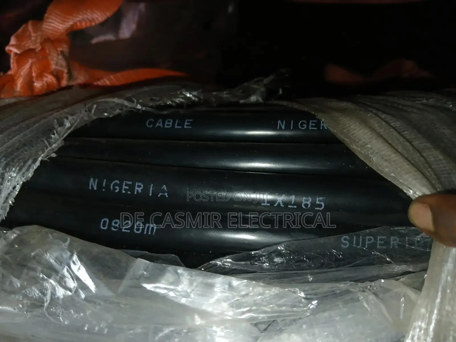 1x185mm2 PVC/PVC Aluminion Cable
