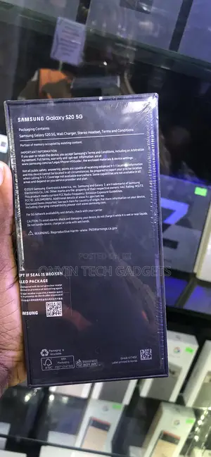 New Samsung Galaxy S20 128 GB Gray