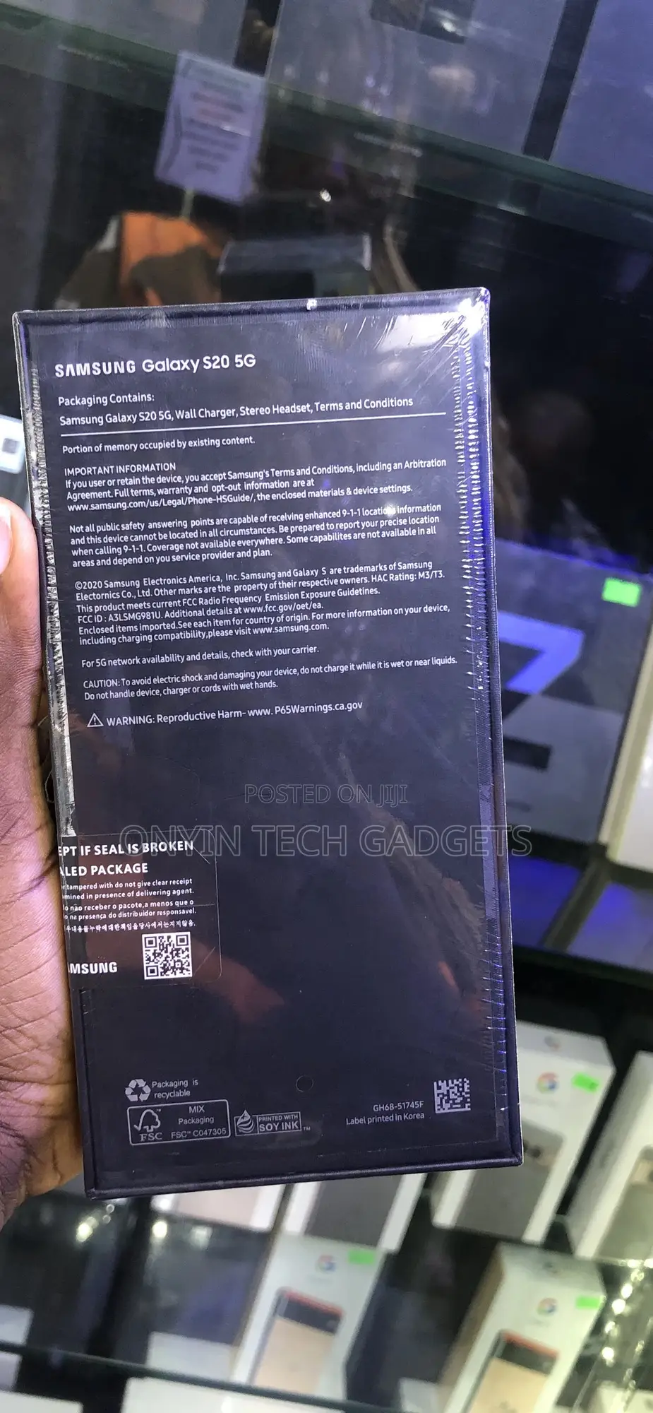 New Samsung Galaxy S20 128 GB Gray
