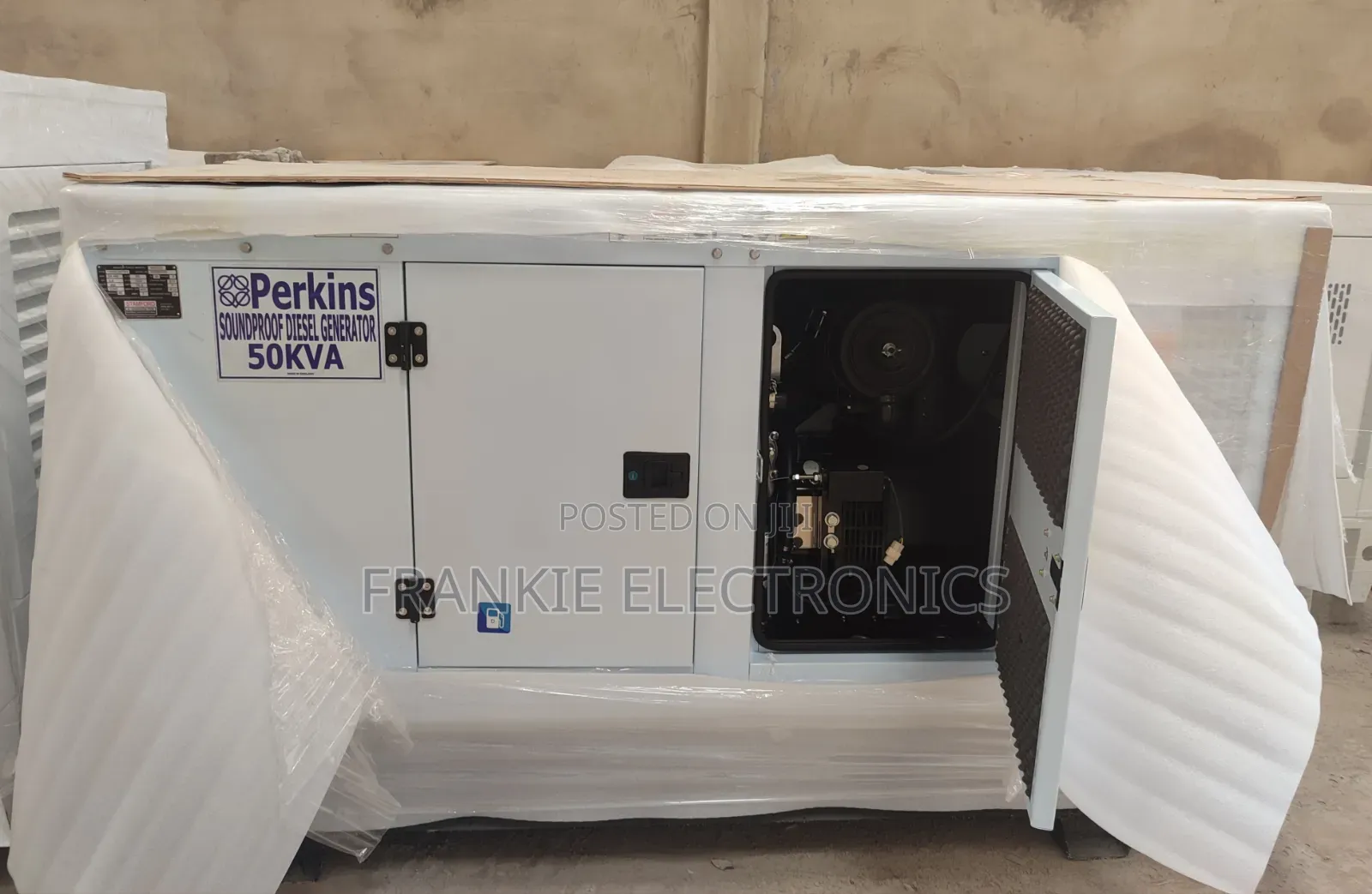 Low Diesel 50kva Perkins Generator — Very Strong, 100% Copper Coil.