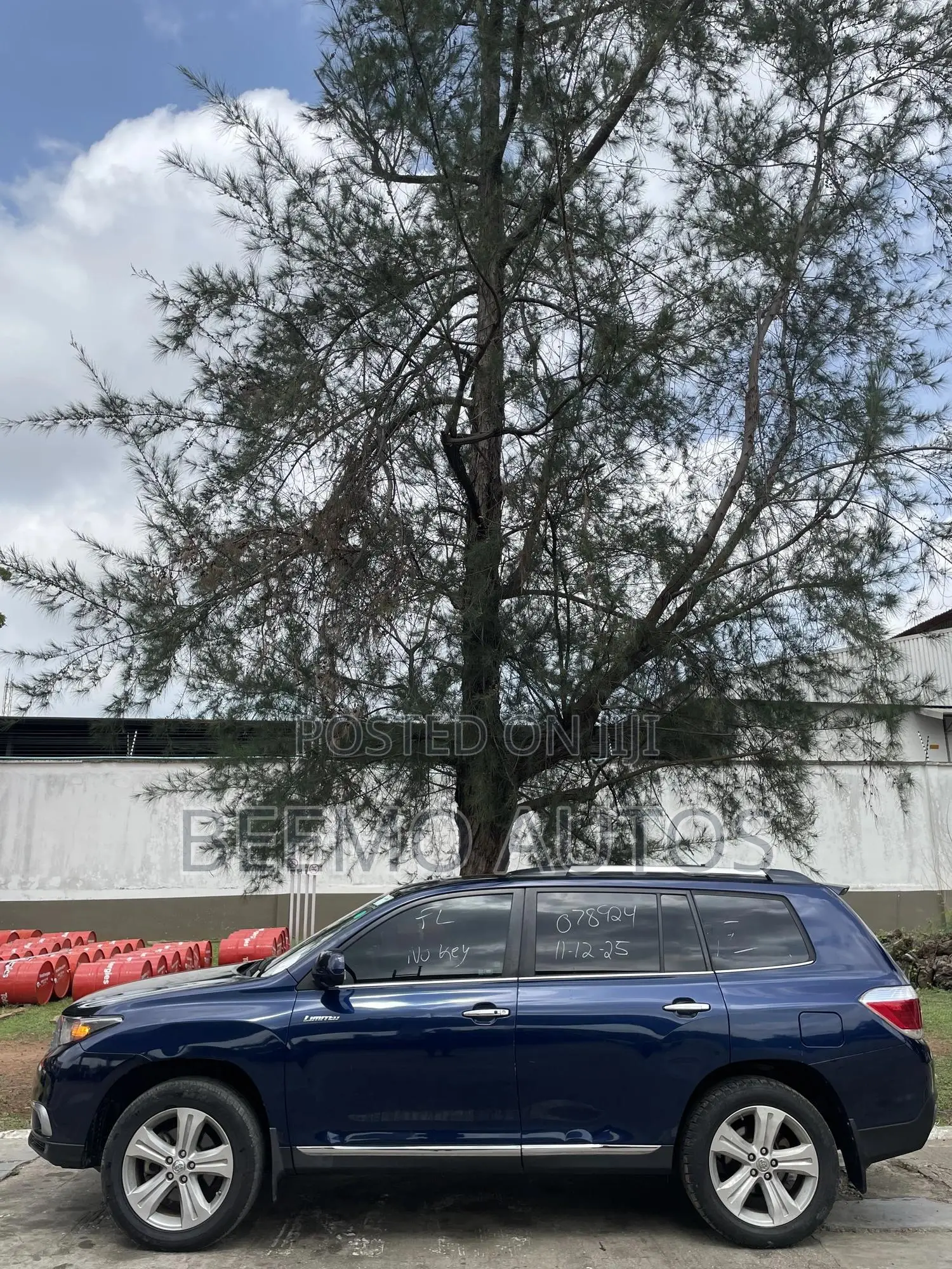 Toyota Highlander Limited 2012 Blue