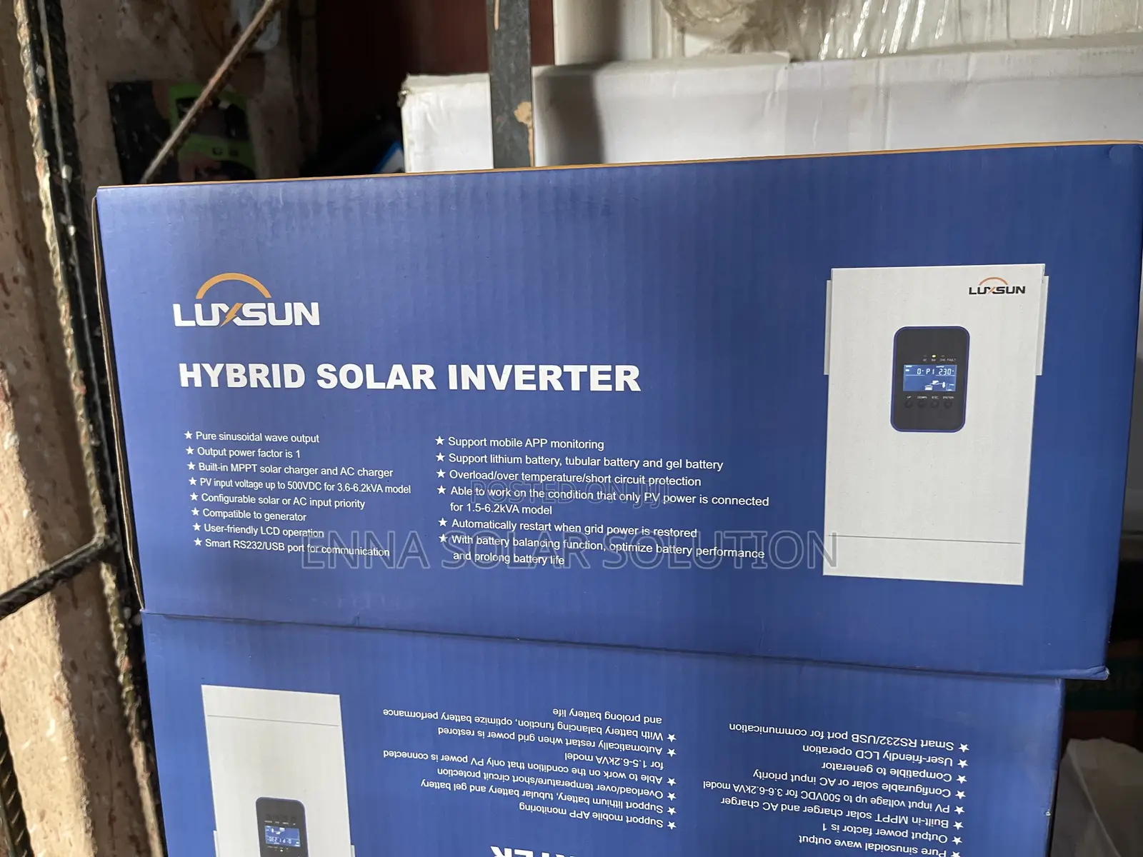 2kva / 12v Luxsun Hybrid Solar Inverter