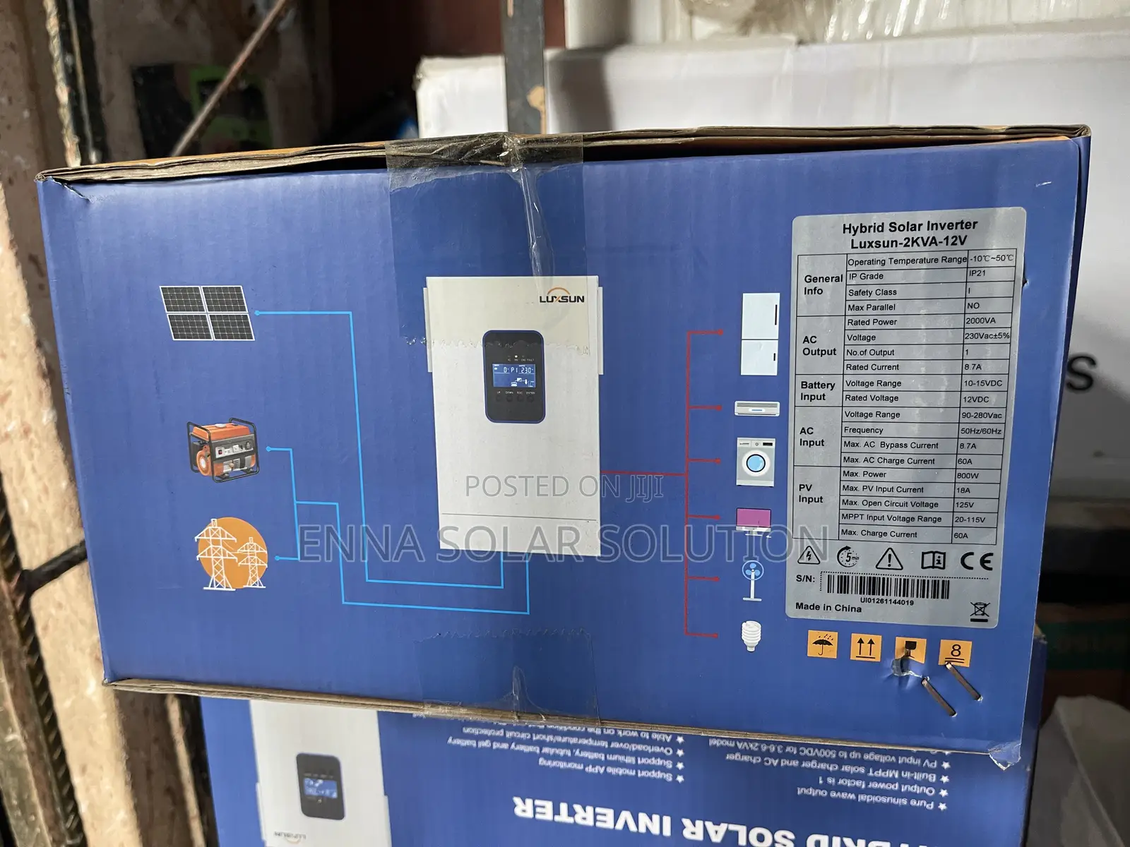 2kva / 12v Luxsun Hybrid Solar Inverter