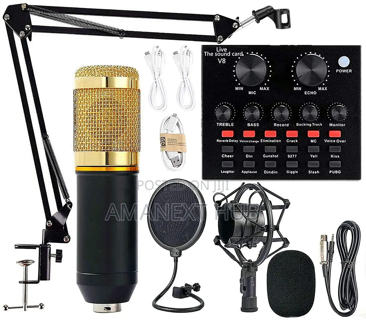 Condenser Microphone With Sound Card