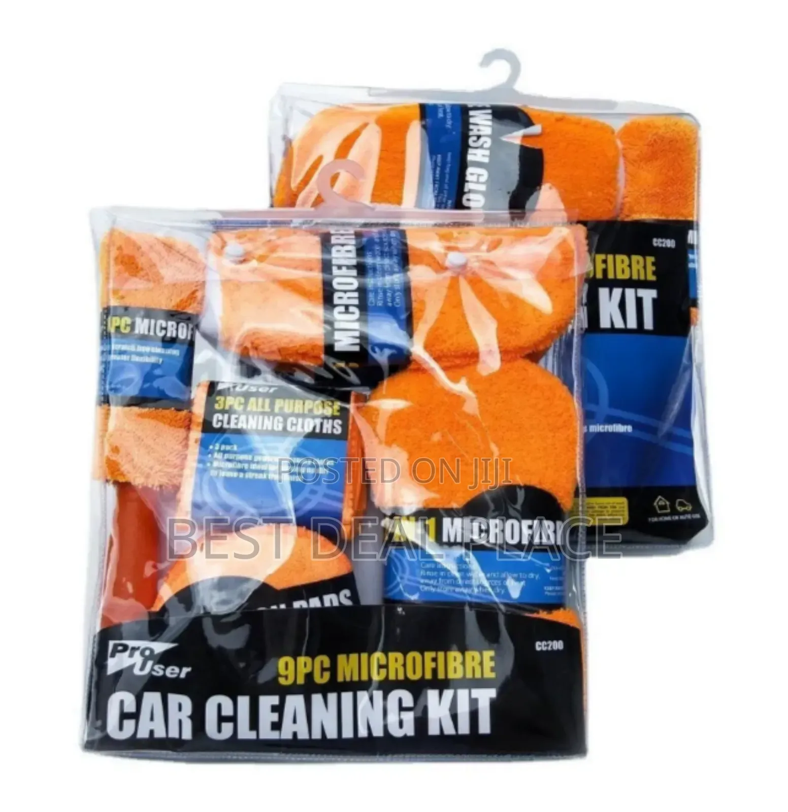 9pcs Multifunction Portable Microfiber Car Wash Cleaning Kit