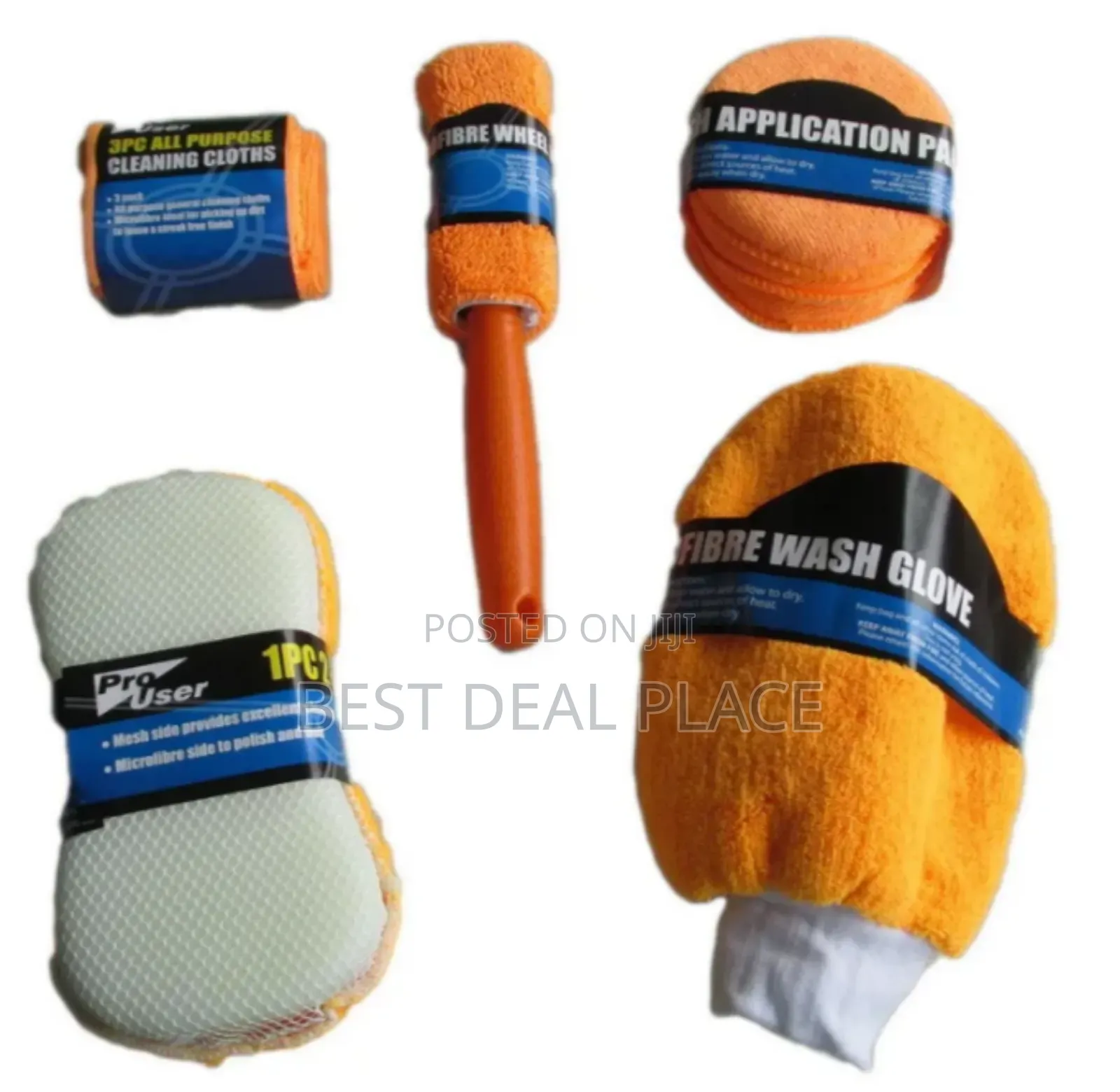 9pcs Multifunction Portable Microfiber Car Wash Cleaning Kit