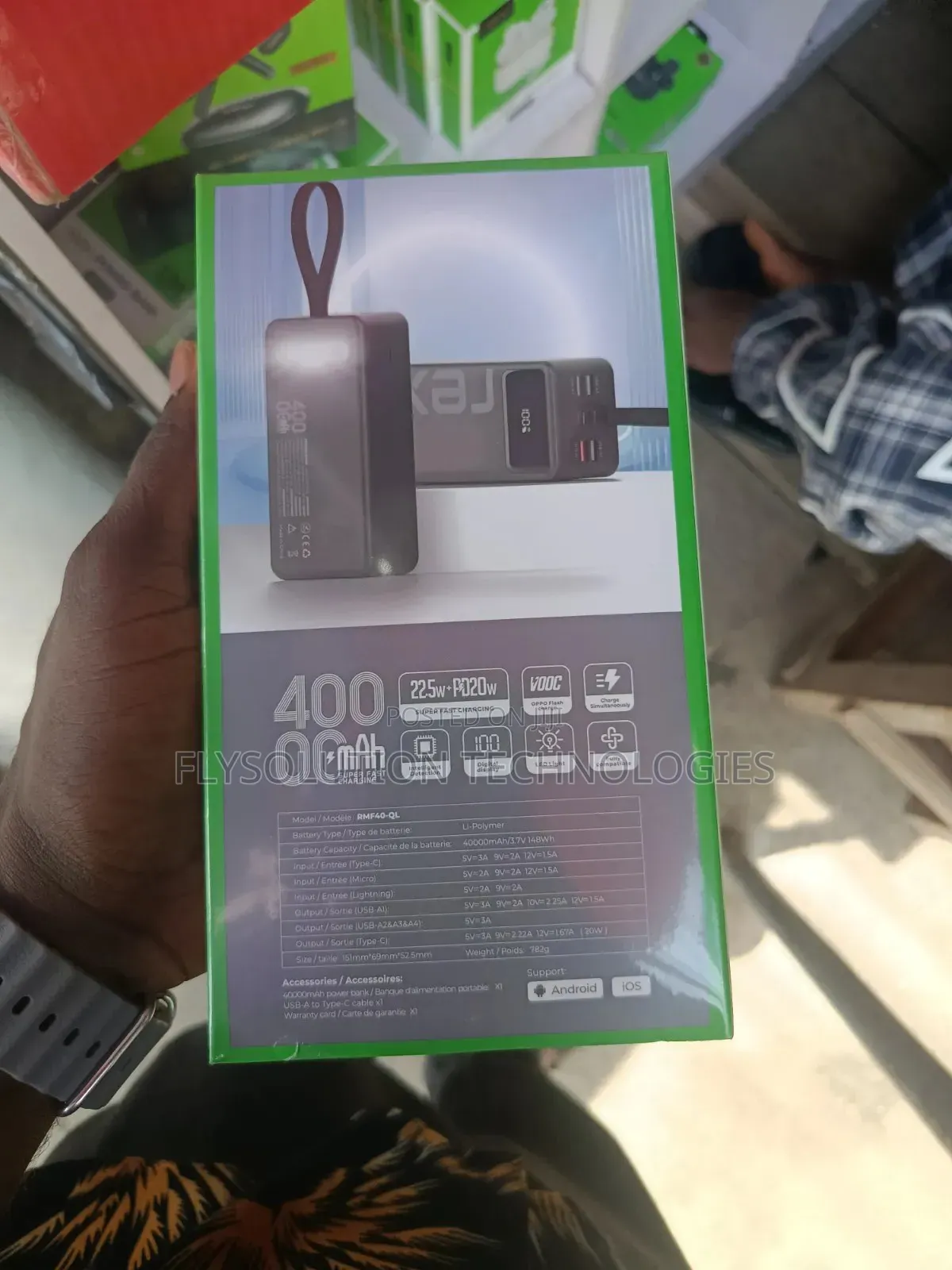 Rexi Rmf40-Ql 40,000mah Power Bank
