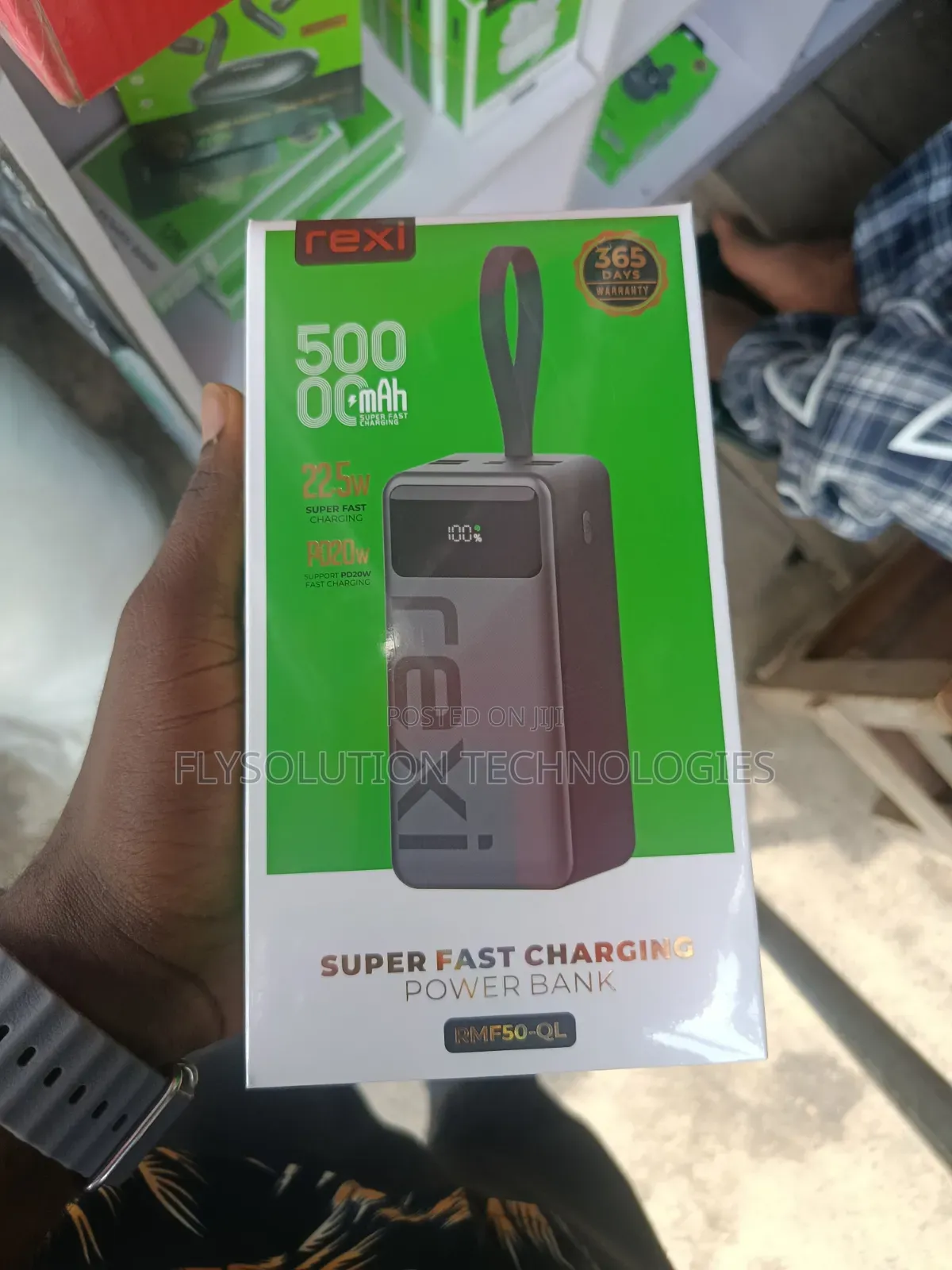 Rexi Rmf50-Ql 50000mah Powerbank With 22.5w Super Fast Charge