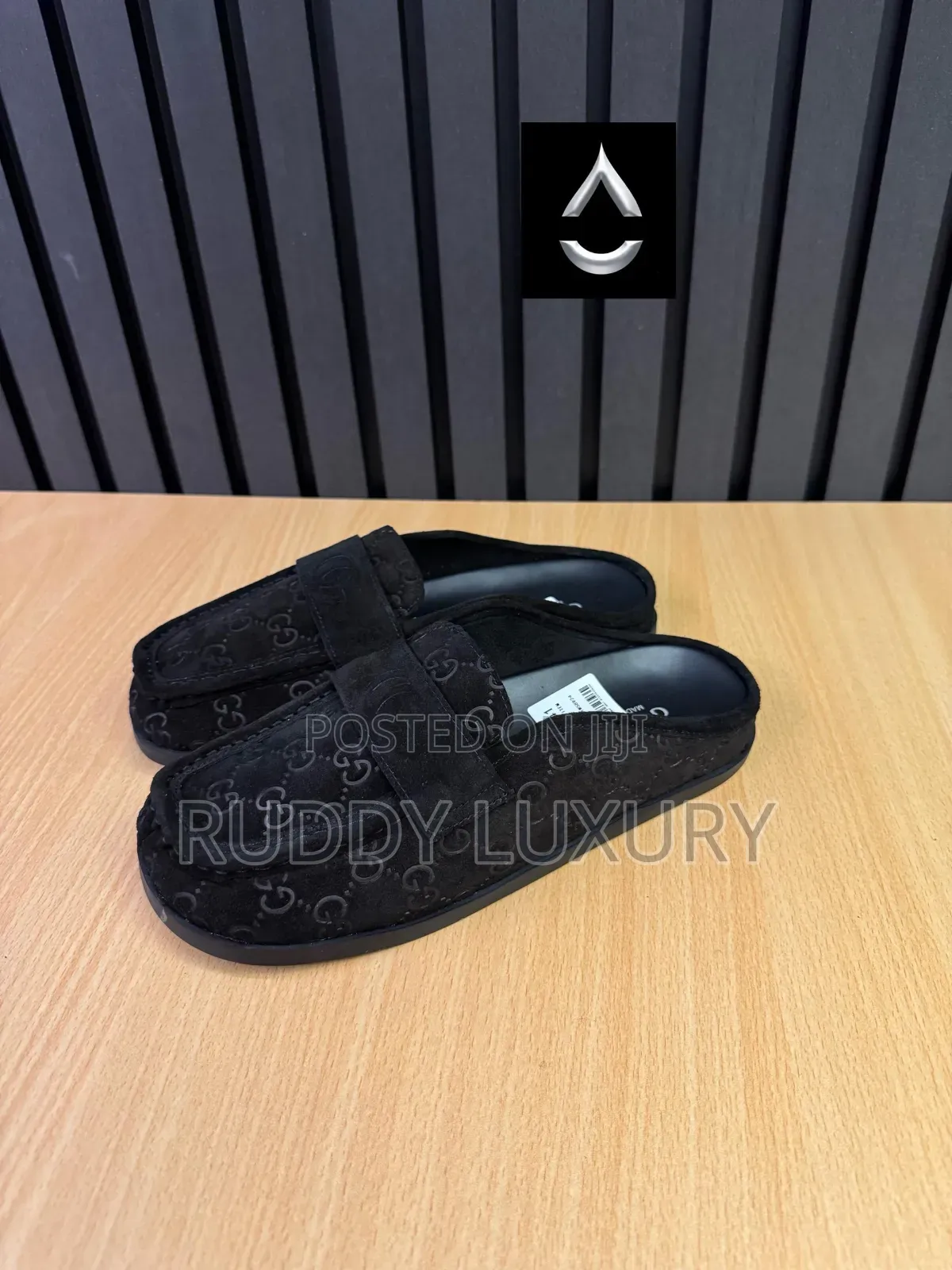 Gucci Velvet Monogram Loafers