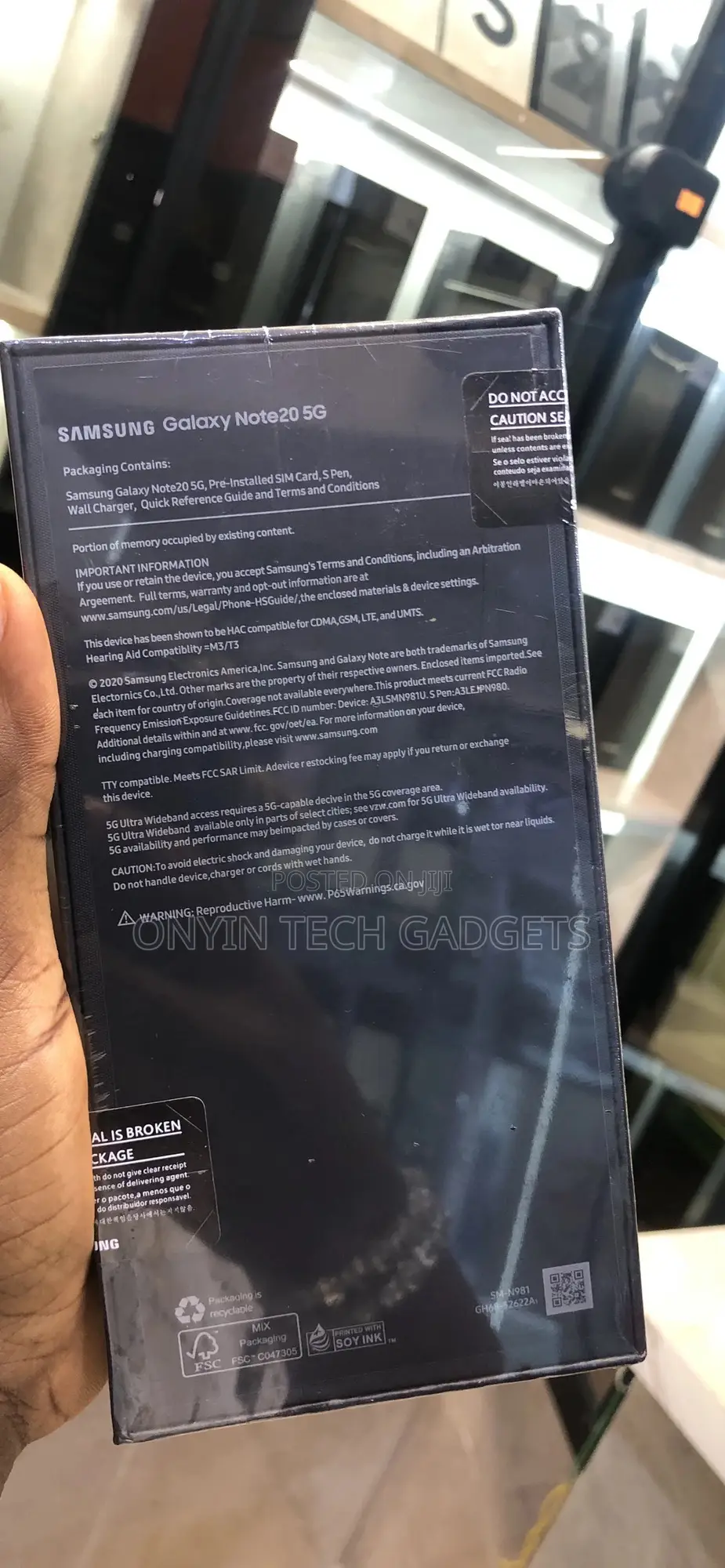New Samsung Galaxy Note 20 5G 256 GB Gold