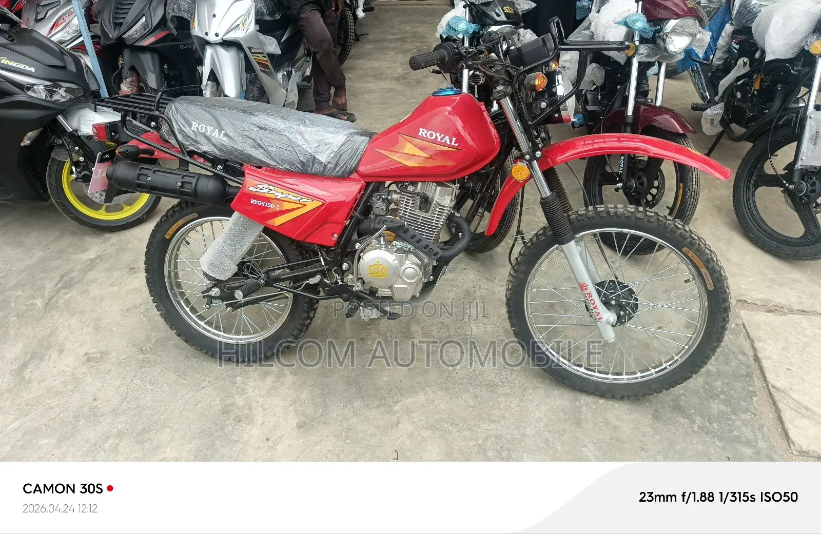 New Royal Motorcycle 2025 Red