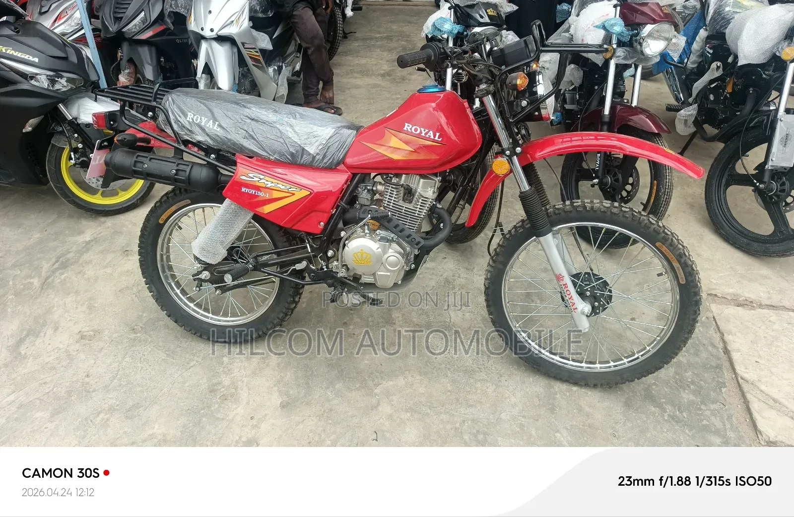 New Royal Motorcycle 2025 Red