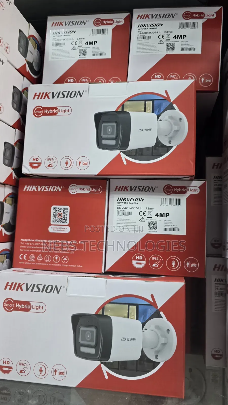 Hikvision 4mp Ip Smartlight Hybrid Bullet Camera Ds-2cd1043g2-Liu