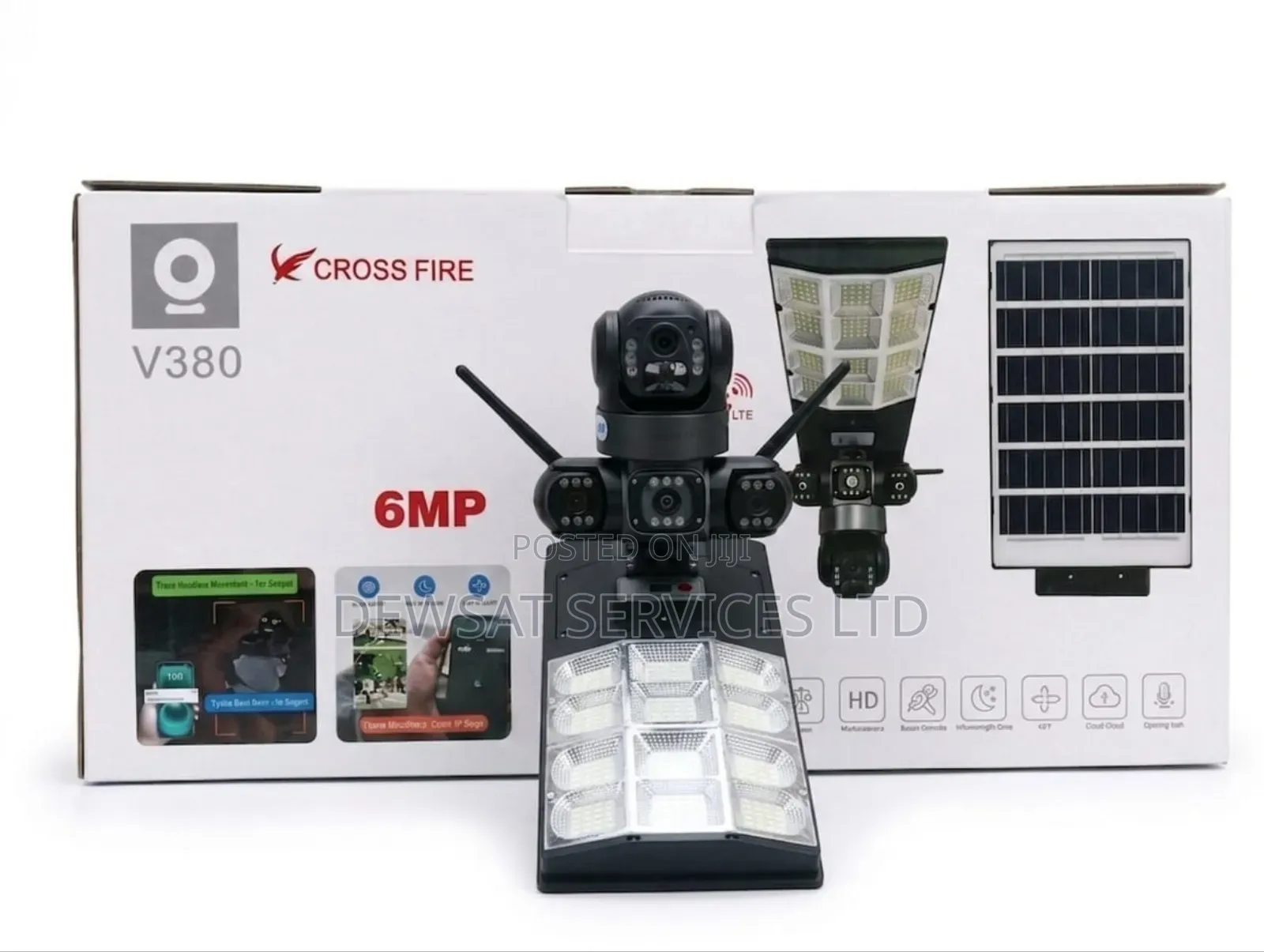 Crossfire 6mp Ai Solar Camera + Lighting