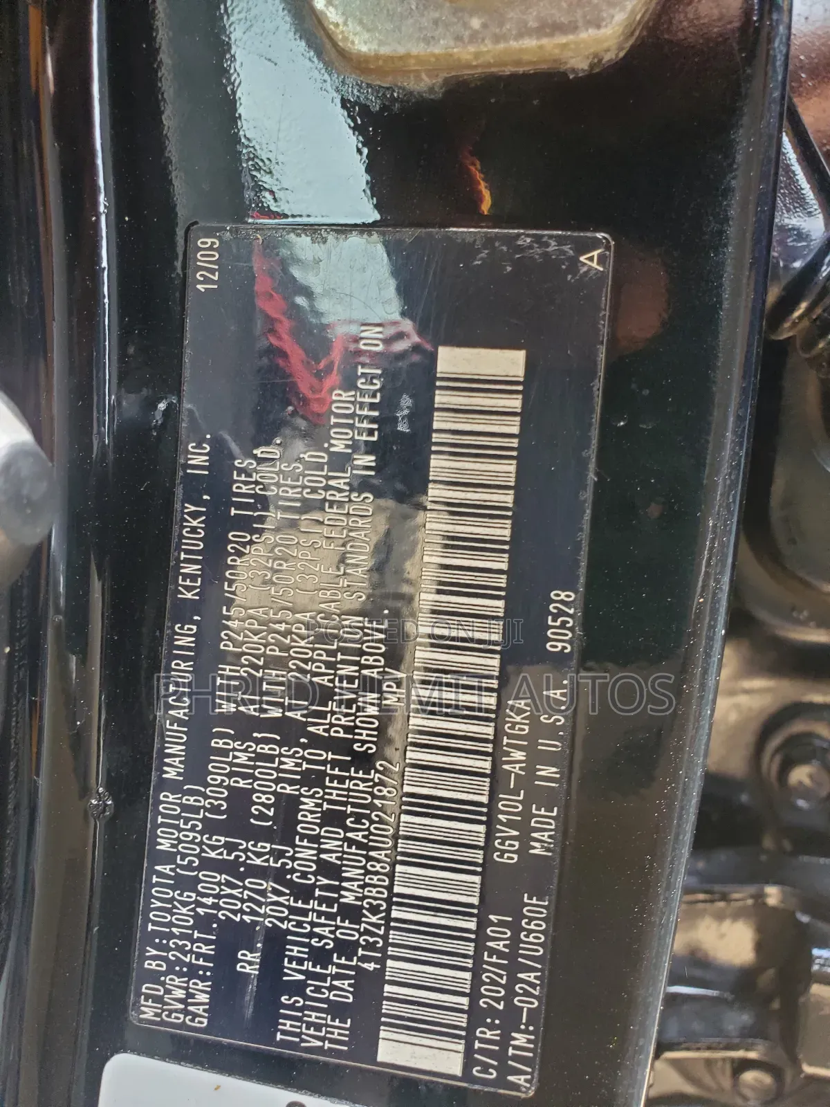 Toyota Venza 2010 Black