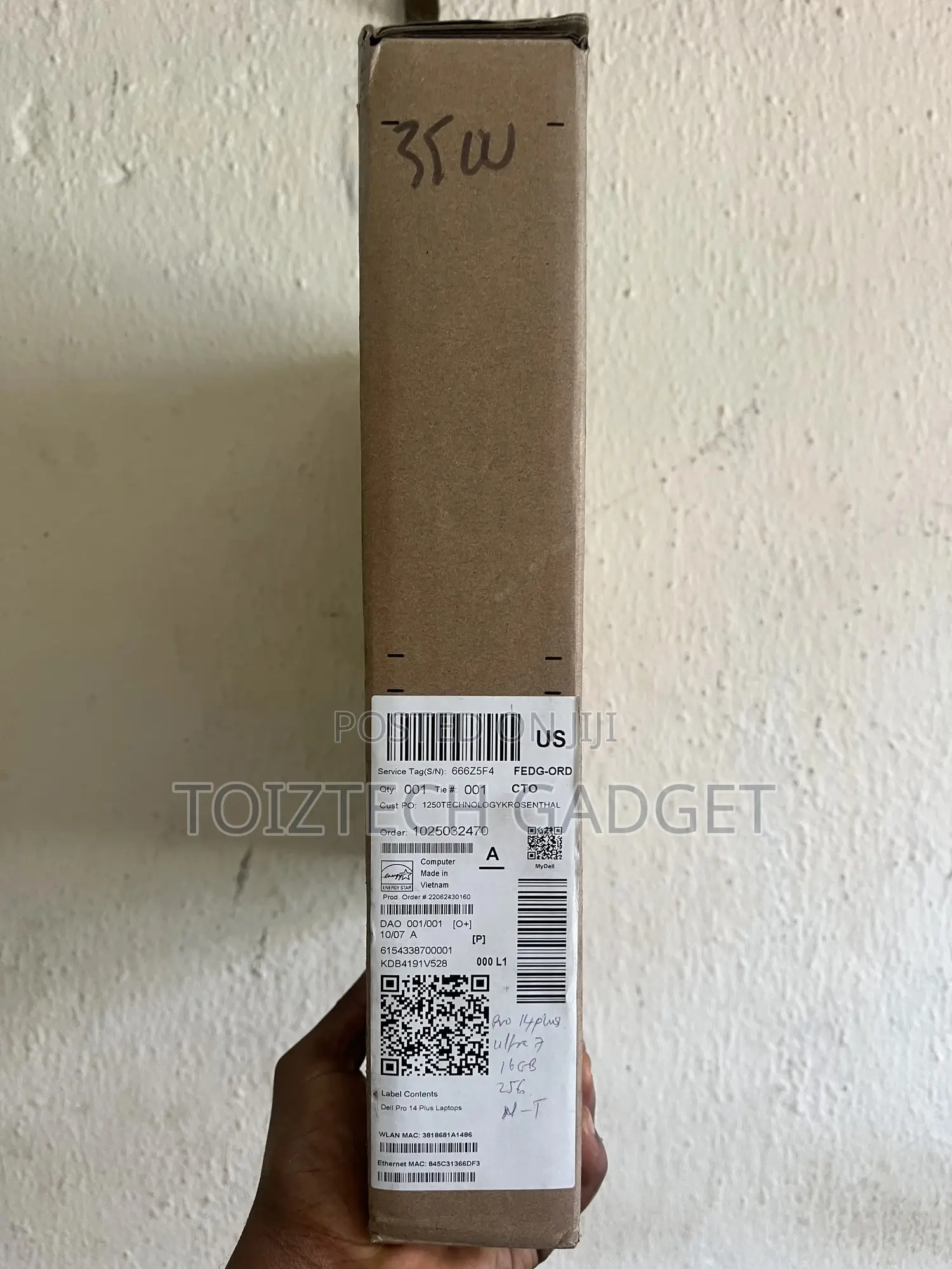 New Laptop Dell Pro Plus 14 16GB Intel Core Ultra 7 SSD 256GB