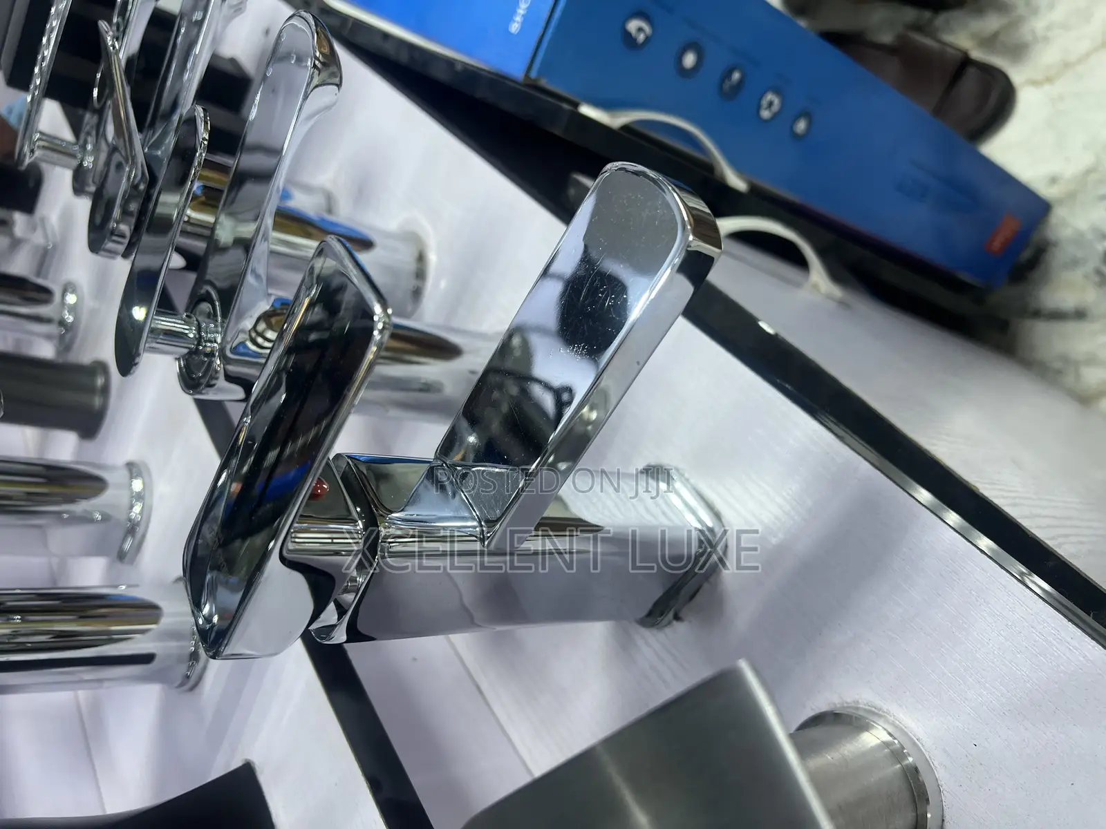 Square Chrome Basin Mixer Tap