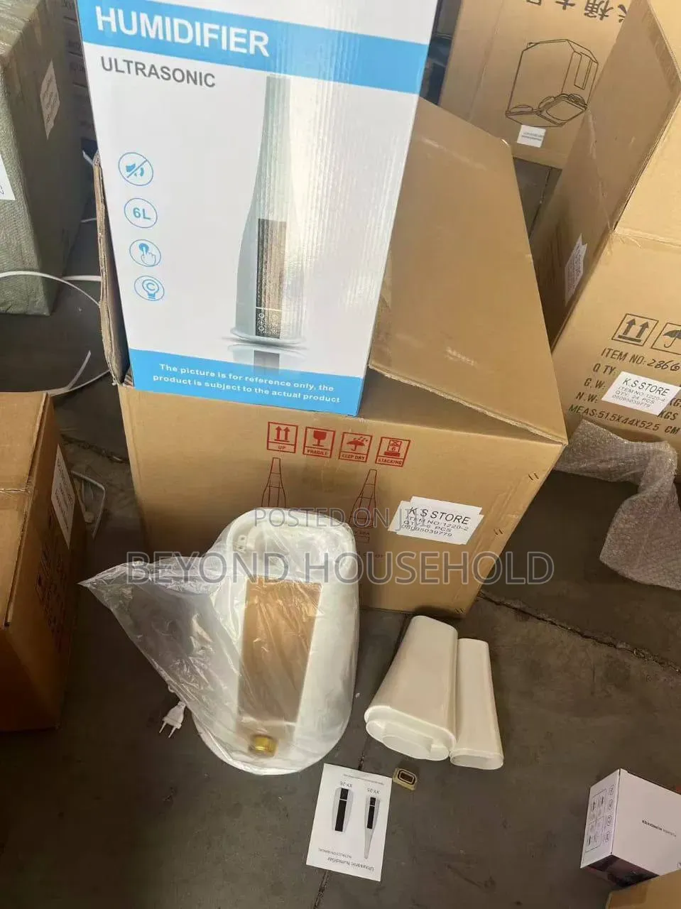 6L Capacity Ultrasonic Humidifier Diffuser - Elegant Tower Design