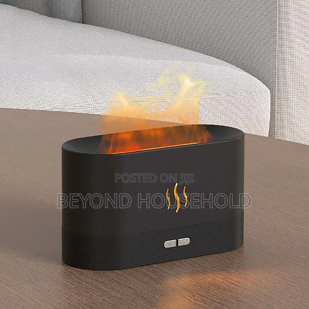 Flame Aroma Diffuser Ultrasonic Humidifier With Led Effect