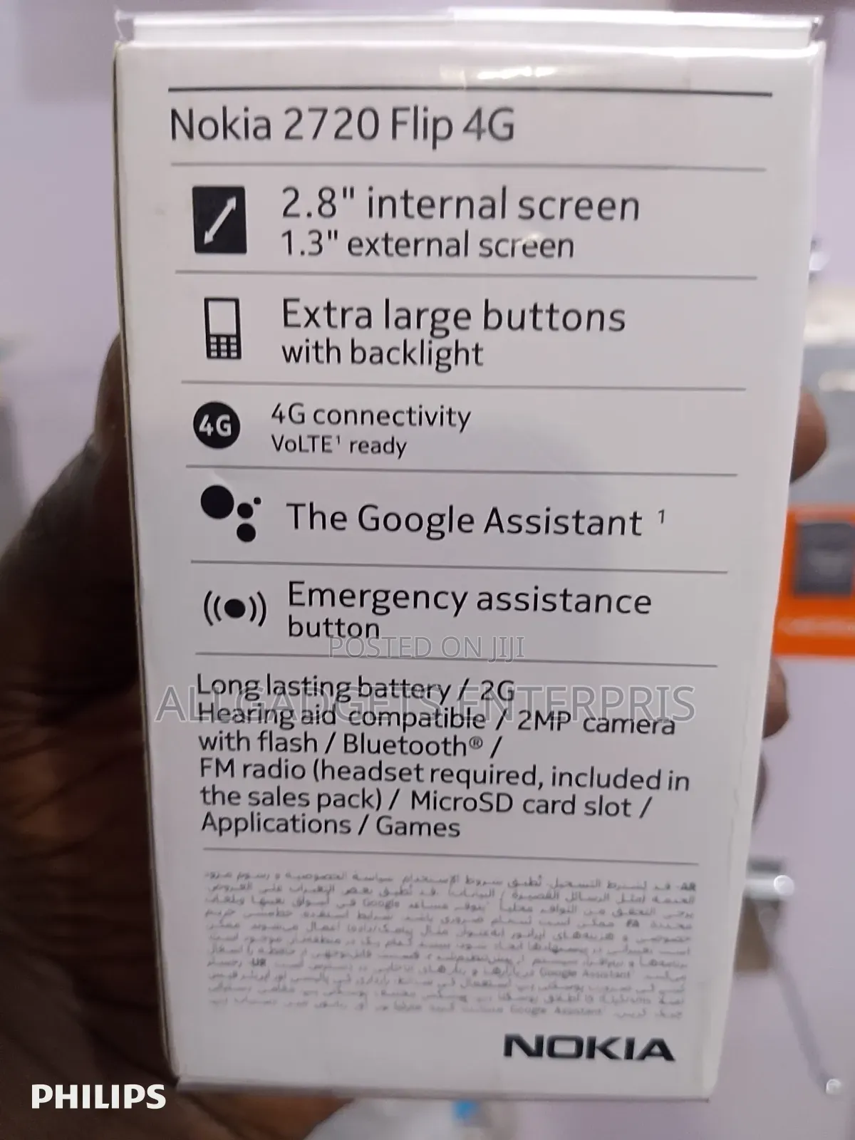 New Nokia 2720 Flip 512 GB Black