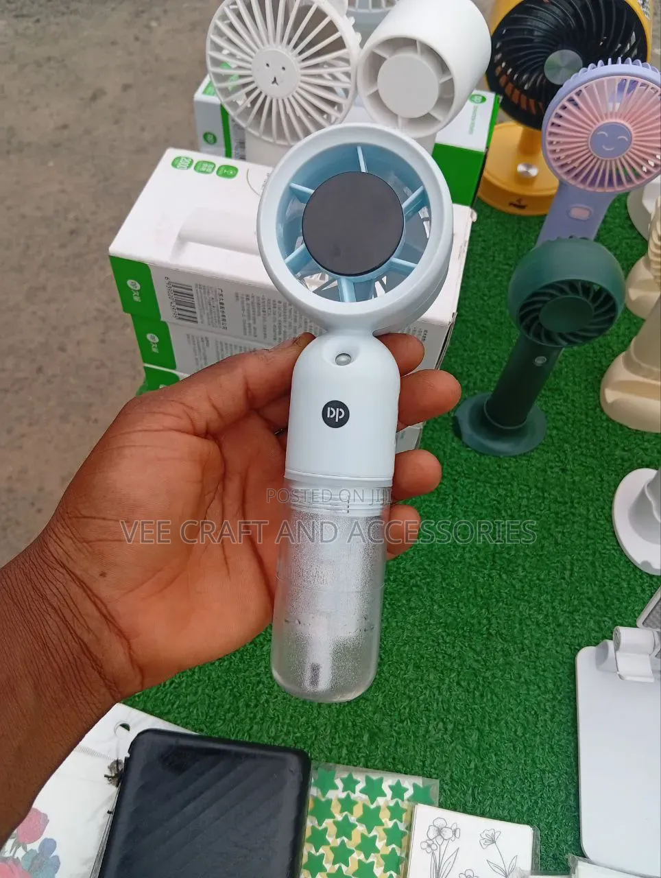 Dp-7645 3000mah Handheld High Speed Mist Fan