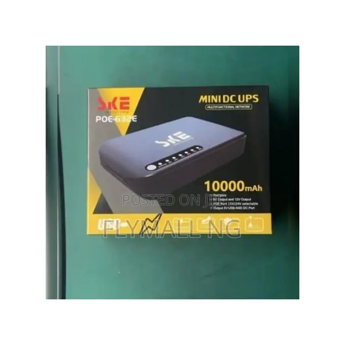 Ske Poe- Mini Dc Ups Router Power Bank 10000mah for Wifi Router CCTV