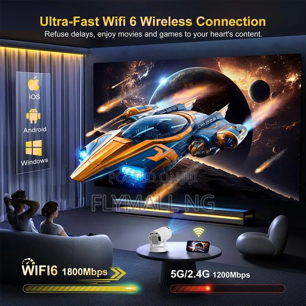 Hy300 Pro Max Smart Rechargeable Android Projectors