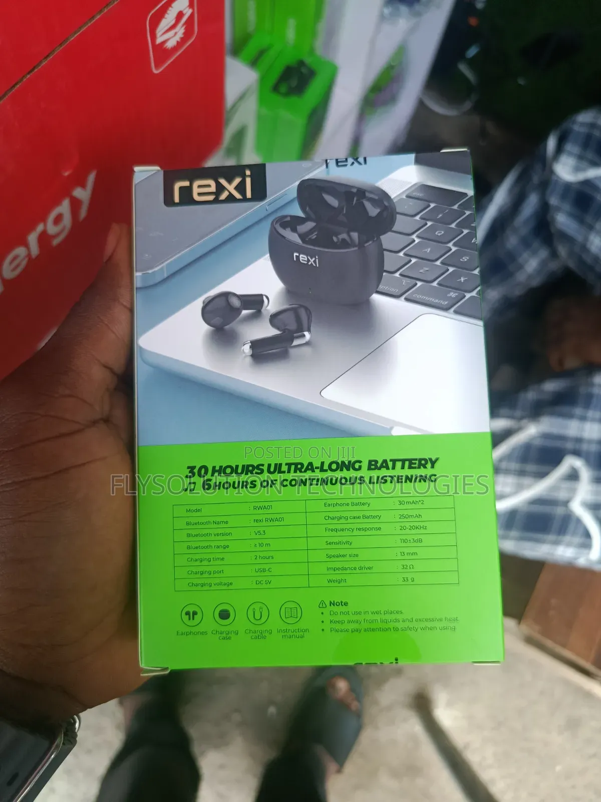 Rexi Rwa01 Bluetooth Sports Earphones