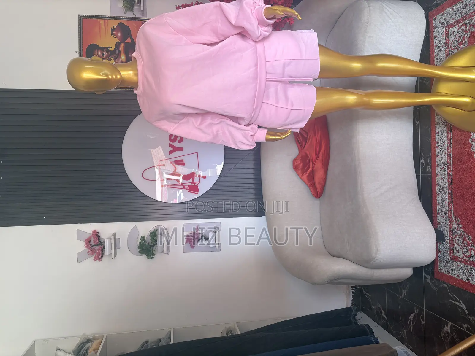 Pink Oversized Sweatshirt
