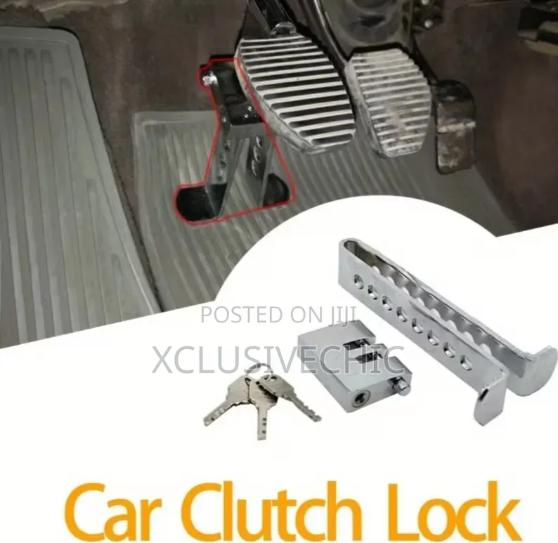 Strong Alloy Steel Car Anti-Theft Brake Clutch Pedal Lock With Keys