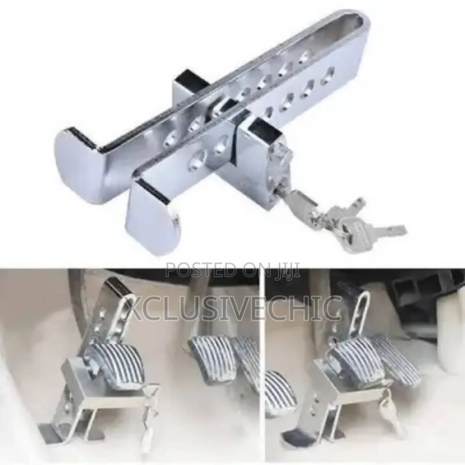 Strong Alloy Steel Car Anti-Theft Brake Clutch Pedal Lock With Keys