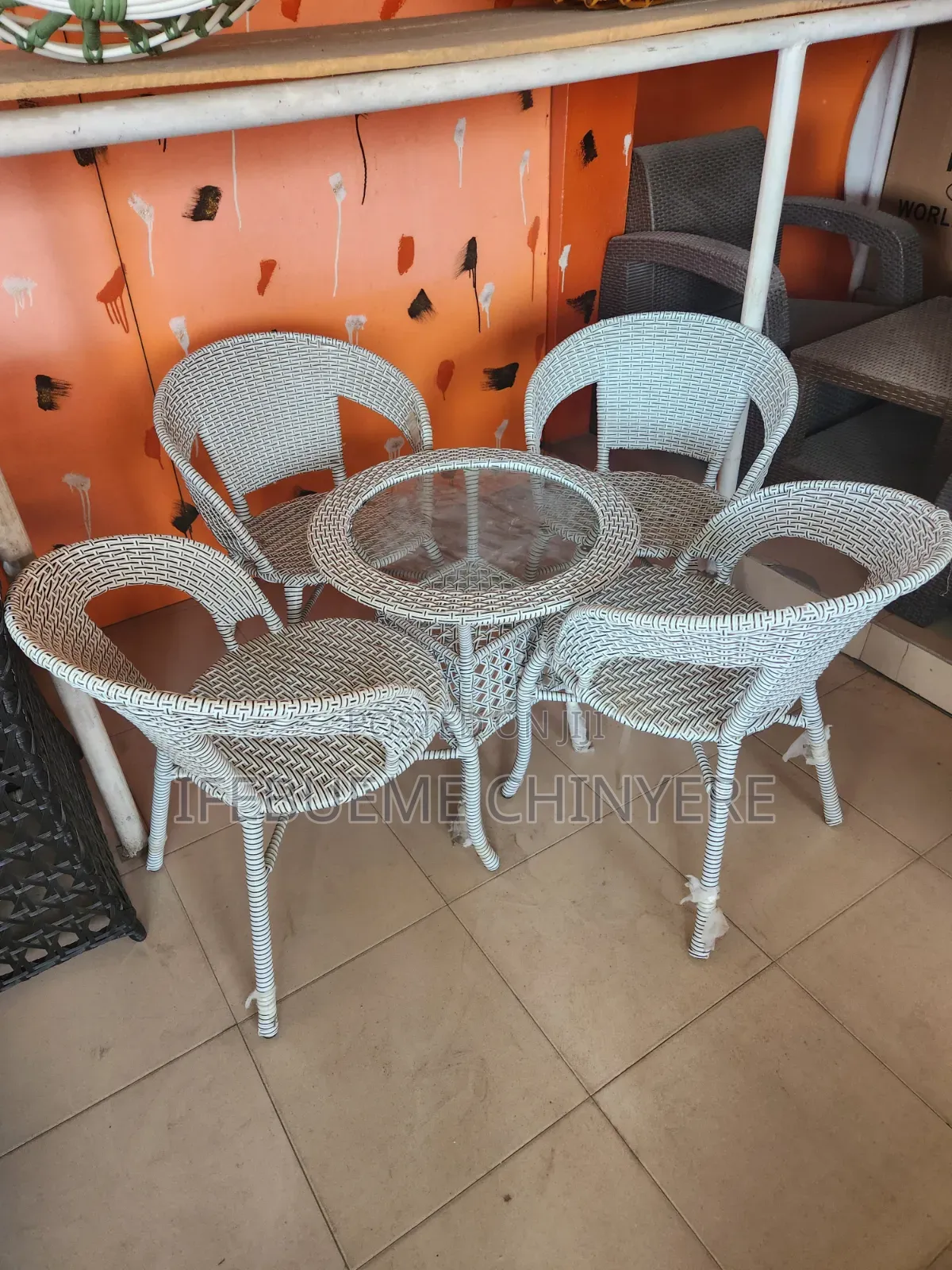 Small Rattan Zebra Color Rattan Set
