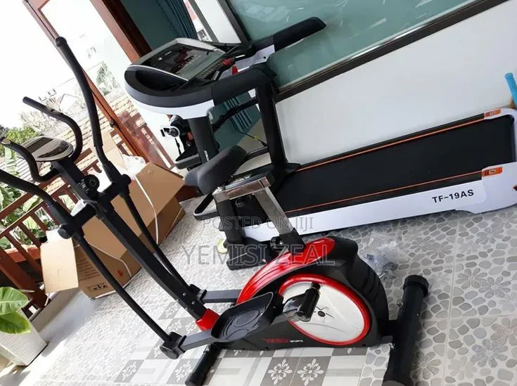Big Heavy Duty 2.5hp German Treadmill With Fitness Cross Trainer