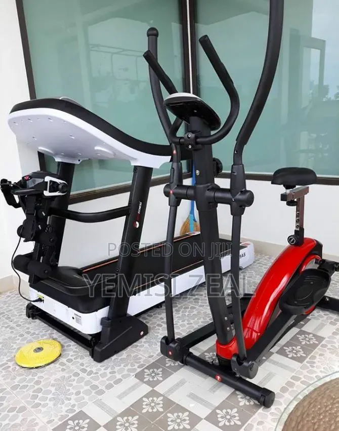 Big Heavy Duty 2.5hp German Treadmill With Fitness Cross Trainer