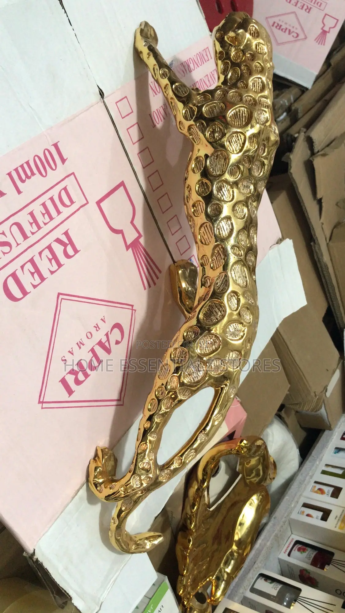 Gold Running Cheetah - Cheetah Table Ornament