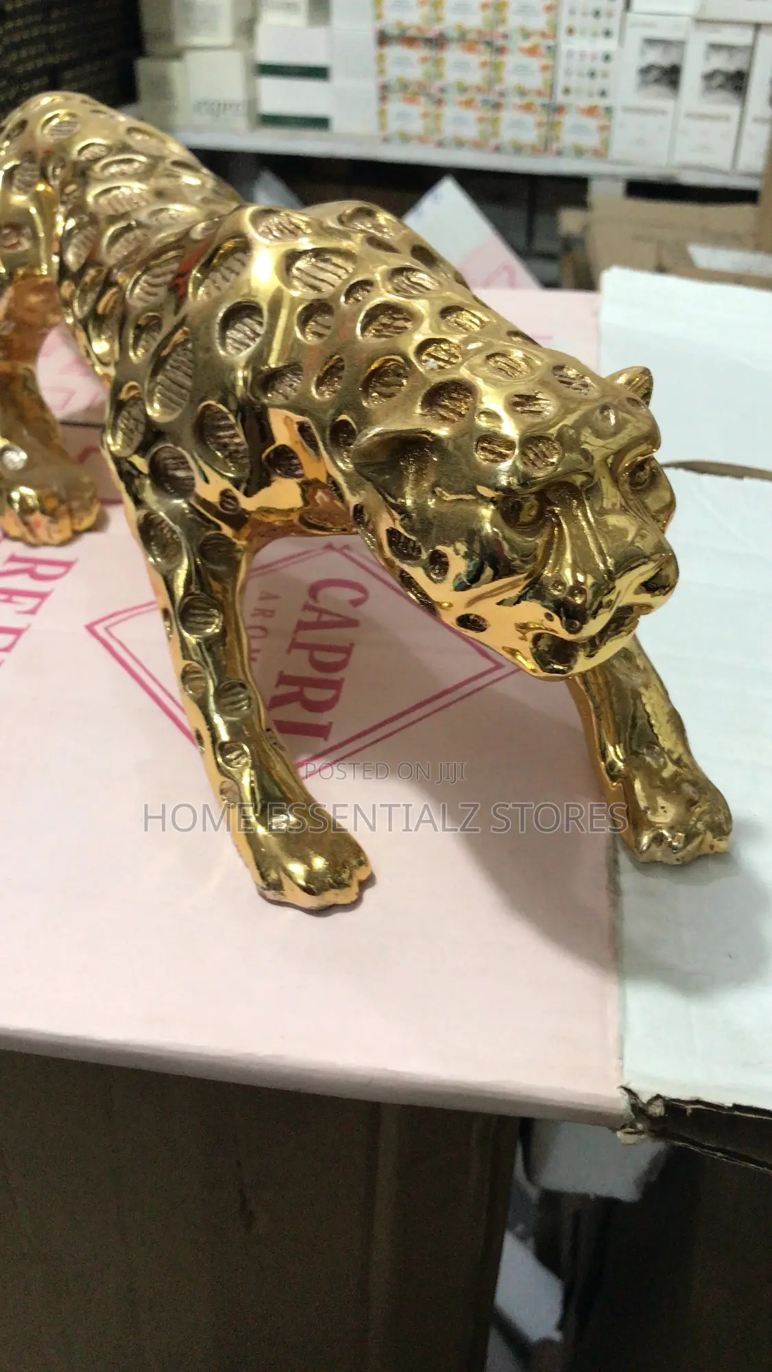 Gold Running Cheetah - Cheetah Table Ornament